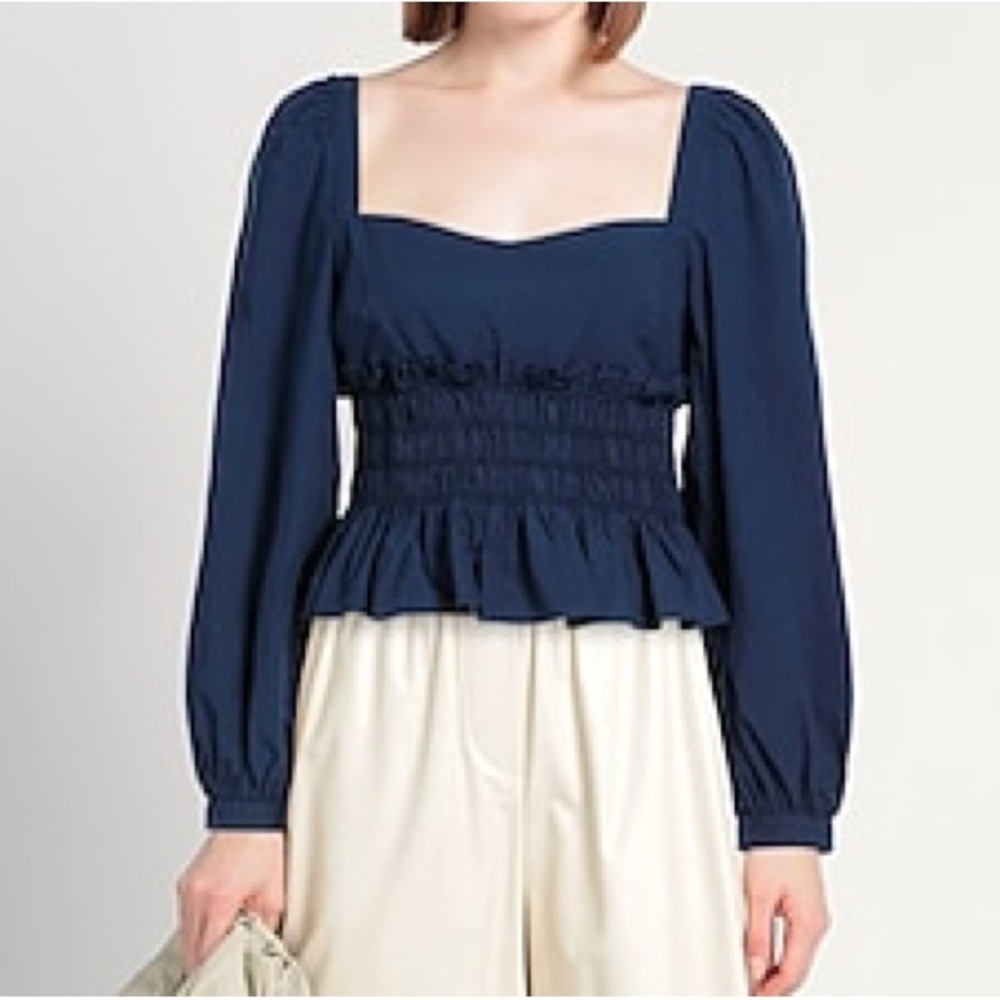 Ciao Lucia Katina Top in Midnight Blue